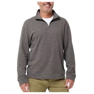 Dockers Men's Quarter Zip XL Gray